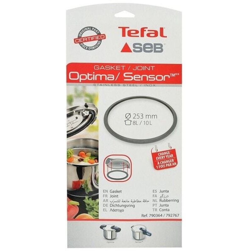foto del prodotto guarnizione sensore optima 8 10l inox 790364 per pentola a pressione seb