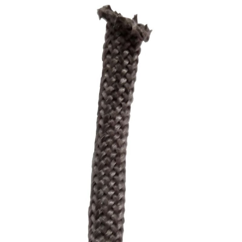 foto del prodotto guarnizione tricotex nera diametro 8mm sportello stufa a pellet