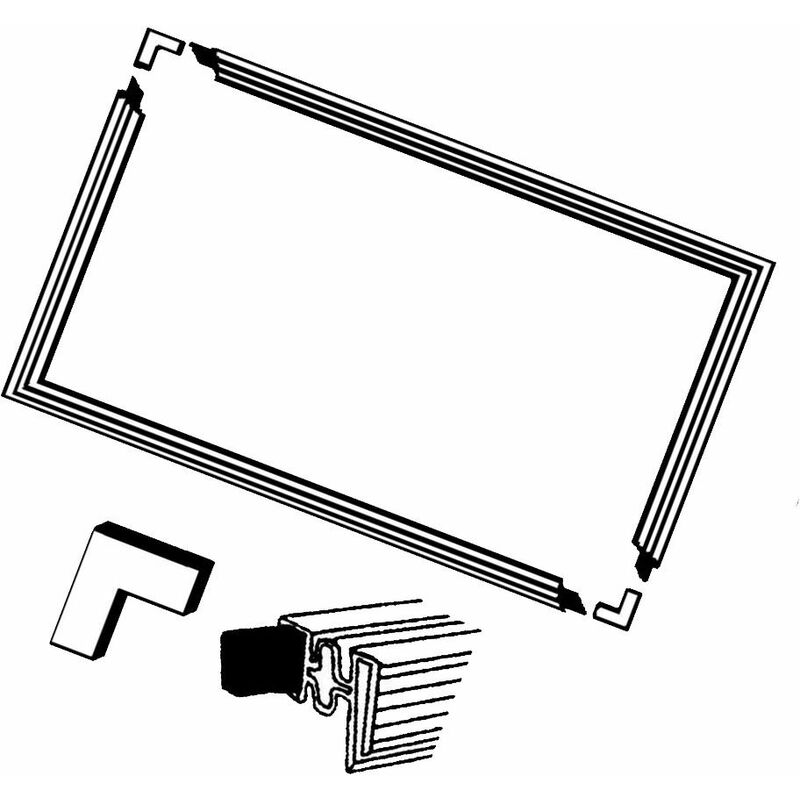 foto del prodotto guarnizione universale della porta 2000 x1000mm frigorifero, congelatore sos accessoire 4364291