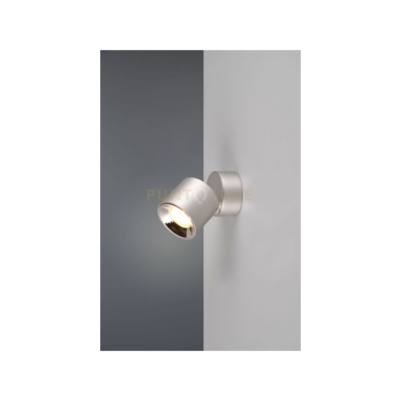 foto del prodotto guayana spot orientabile anche da incasso metallo acciaio h. 12cm 1 luce attacco gu10