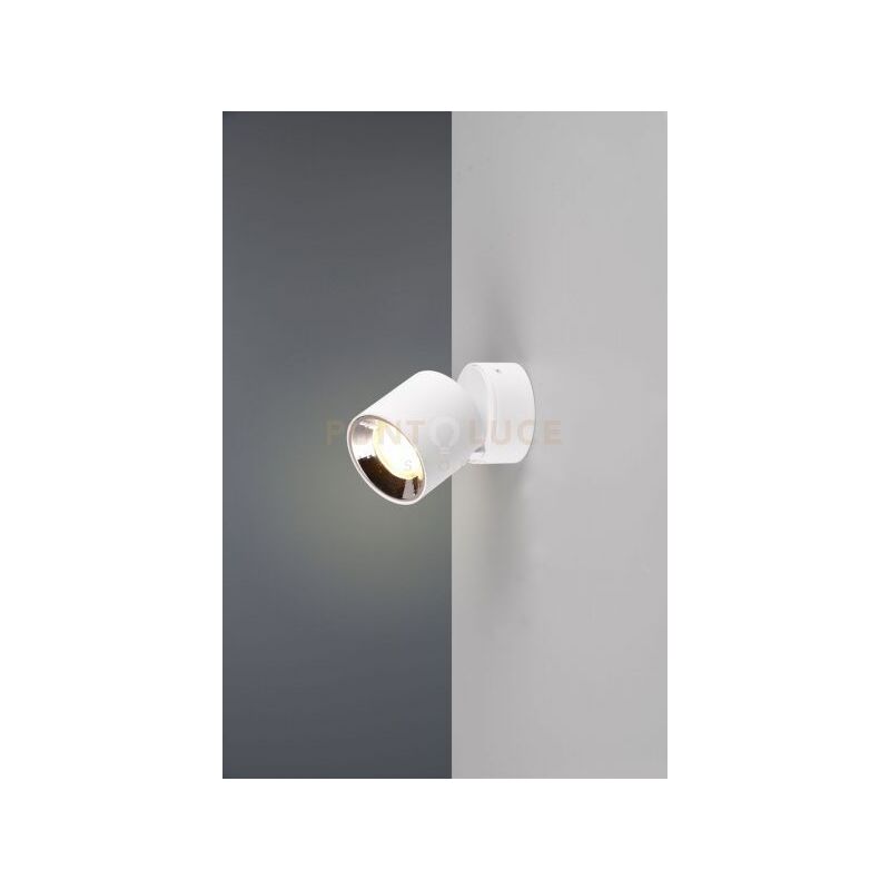 foto del prodotto guayana spot orientabile anche da incasso metallo bianco h. 12cm 1 luce attacco gu10