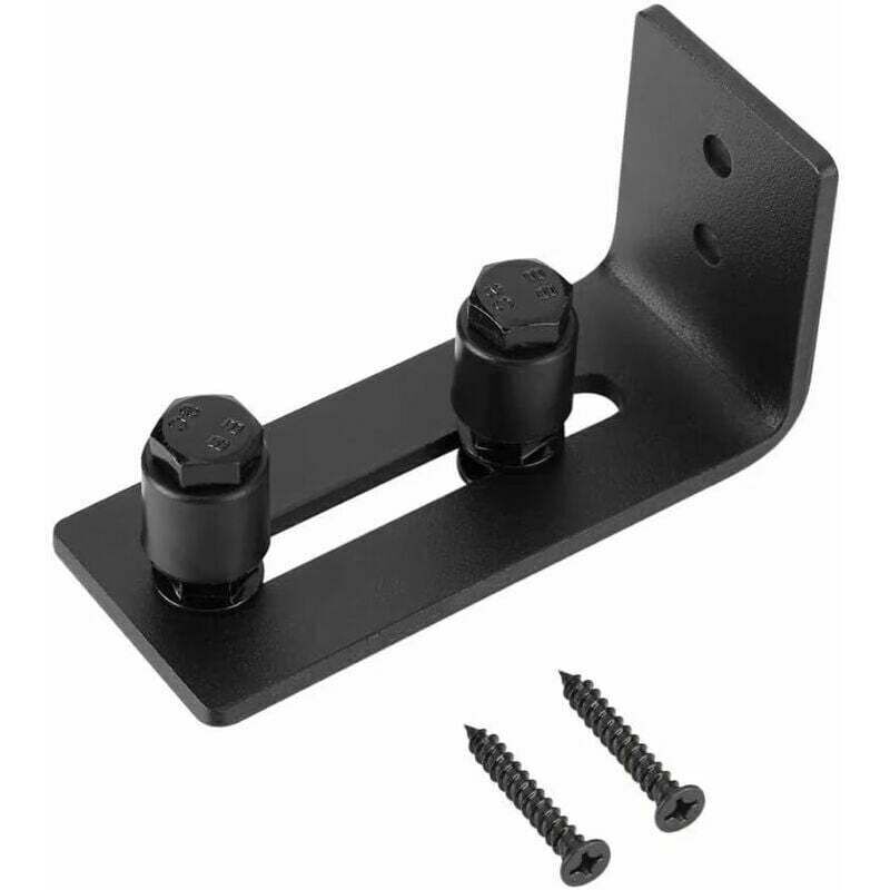 foto del prodotto guida a pavimento per porta del fienile xvx guida a rulli da pavimento regolabile in acciaio al carbonio per porta scorrevole in legno porta a parete