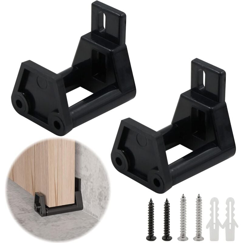 foto del prodotto guida a pavimento regolabile in pezzi per porte da stalla - porta scorrevole a parete regolabile, pavimento del fienile, rulli di guida regolabili