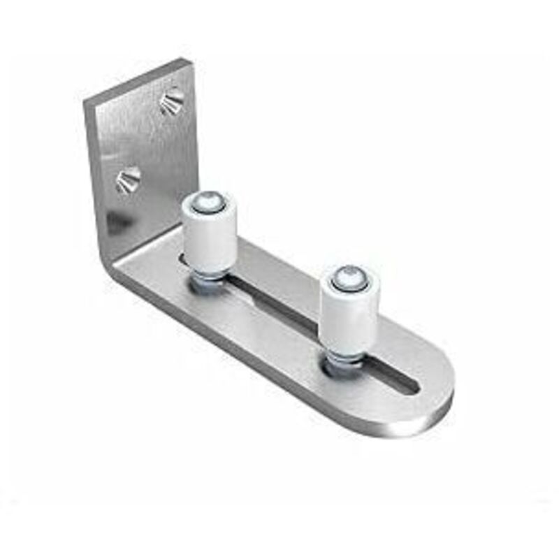 foto del prodotto guida a pavimento regolabile parete porta inferiore guida per porta scorrevole in legno acciaio inox