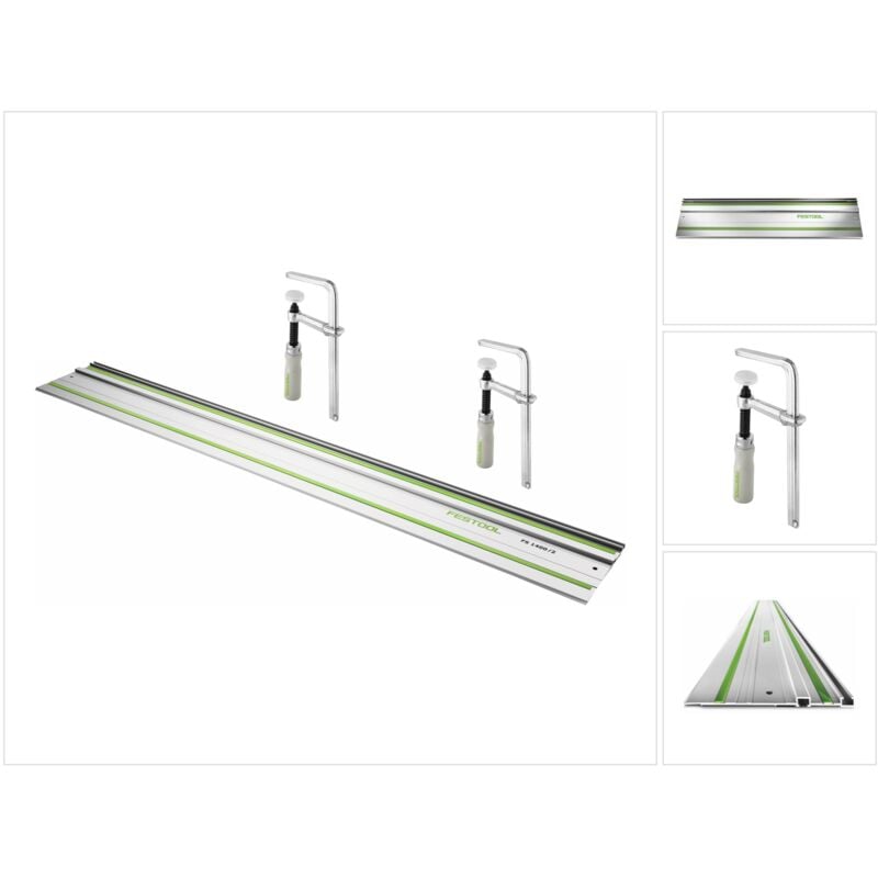 foto del prodotto guida festool fs 1400 2 1400 mm 491498 2x morsetto a vite fsz 120 489570 