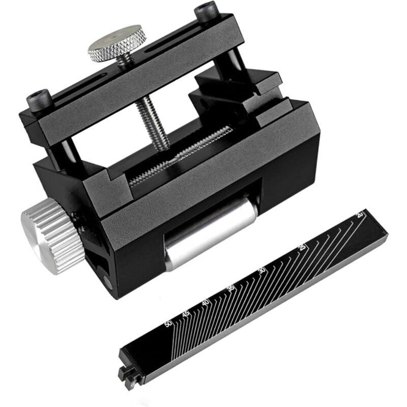 foto del prodotto guida per affilatura del legno, strumento per affilatura scalpelli, pietra per affilare gli scalpelli, affilatura scalpelli ad angolo regolabile per