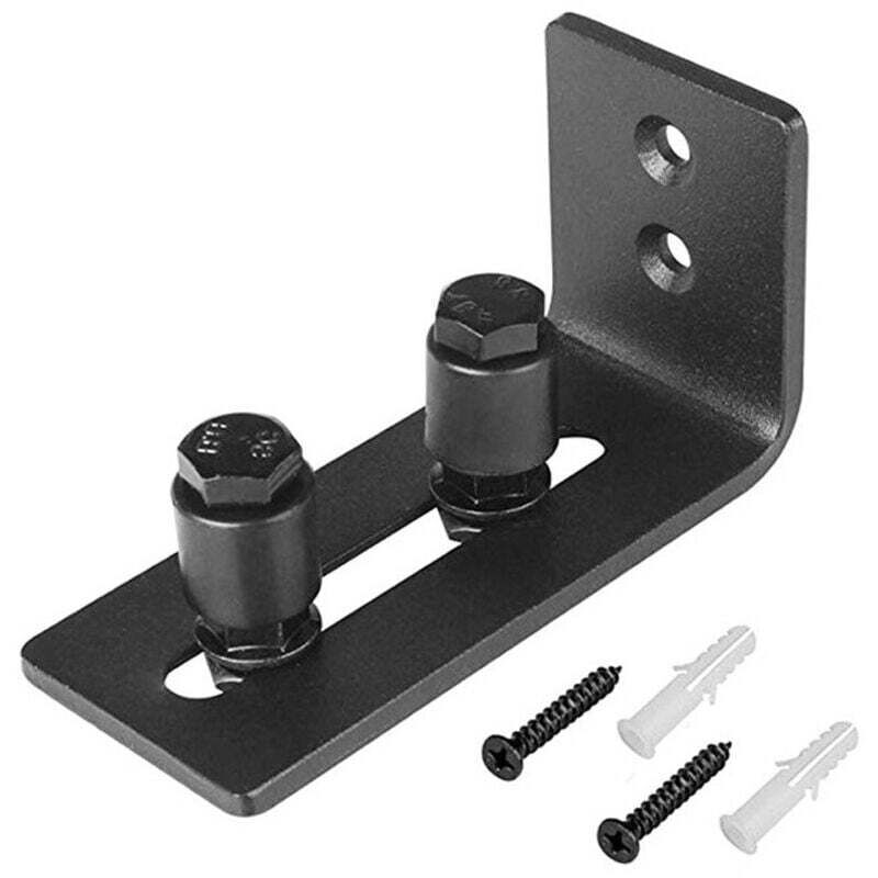 foto del prodotto guida per cancello scorrevole a pavimento, 1 pezzo, fontainebleau, 115 x 50 x 65 x 5 mm (nero)