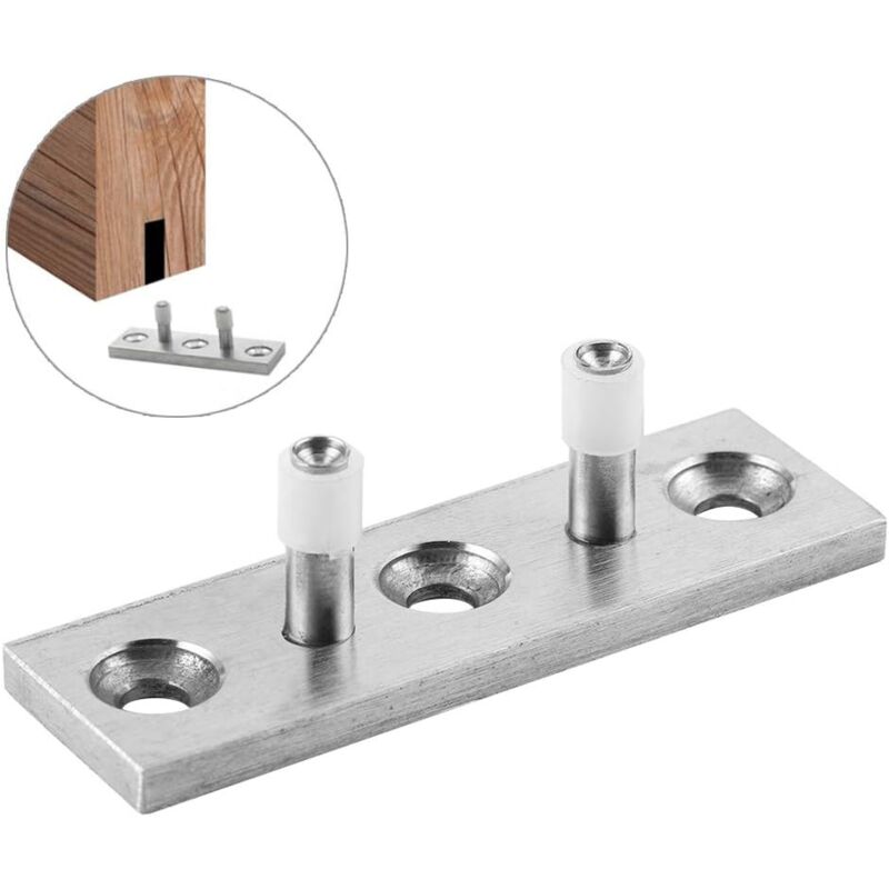 foto del prodotto guida per pavimento regolabile, resistente, facile da installare, in acciaio inossidabile 304 per porte in legno, porte scorrevoli, rulli in nylon