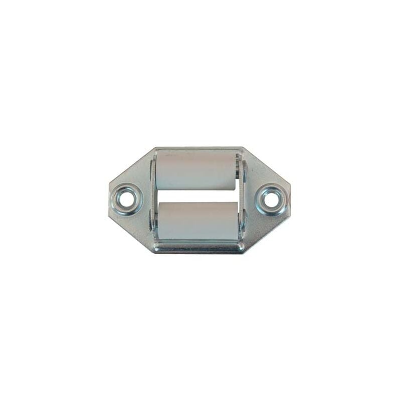 foto del prodotto guidacinghia a rulli fori orizzontali zincato rulli nylon mm 60x35