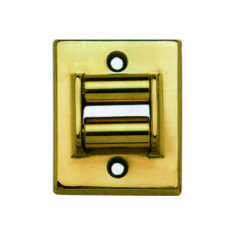 foto del prodotto guidacinghia rettangolare in ottone lucido mm.60x45