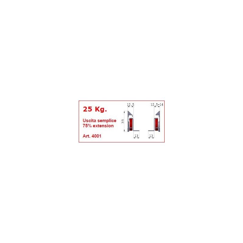 foto del prodotto guide omge 4001 cm. 55 bianco ral9001