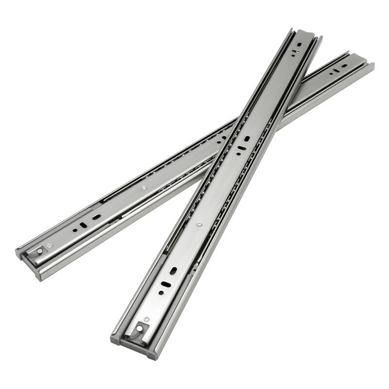 foto del prodotto guide per cassetti guide per carichi pesanti con chiusura morbida ad estrazione totale 45 mm guide da 450 mm 10 pezzi swanew