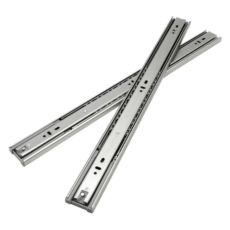 foto del prodotto guide per cassetti guide per carichi pesanti con chiusura morbida ad estrazione totale 45 mm guide da 450 mm 2 pezzi swanew