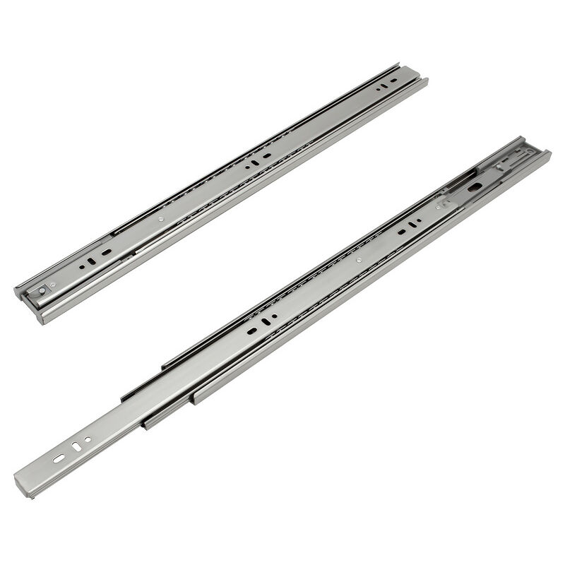 foto del prodotto guide per cassetti guide per carichi pesanti con chiusura morbida ad estrazione totale guide da 45 mm e 650 mm, 2 pezzi swanew
