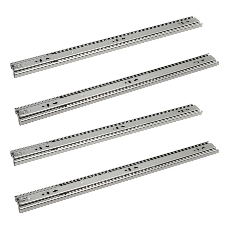 foto del prodotto guide per cassetti guide softclose per carichi pesanti guide ad estrazione totale 45 mm 450 mm 4 pezzi swanew