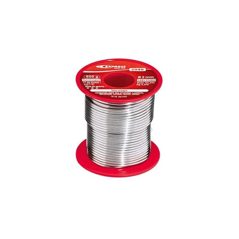 foto del prodotto guilbert express - bobina da 500 g, 96,5 stagno argento 3,5 2 mm