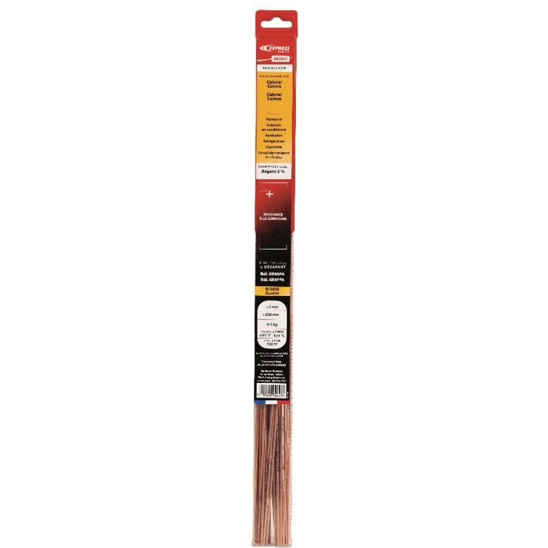 foto del prodotto guilbert express express argento 2 aste 2 mm x l 500 mm blister da 0,5 kg rame rame rame lamento ge202c