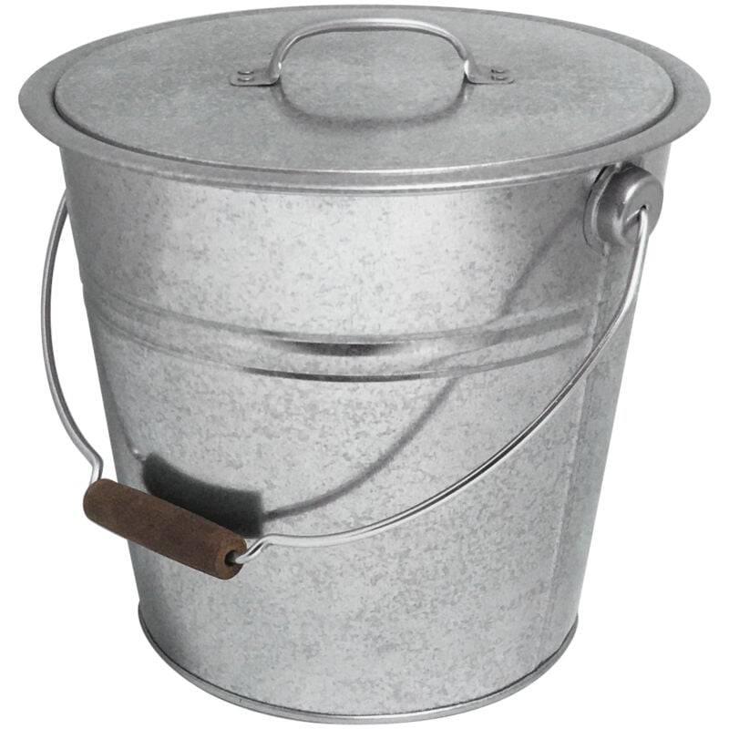 foto del prodotto guillouard secchio con coperchio in acciaio zincato da 10 l 040125