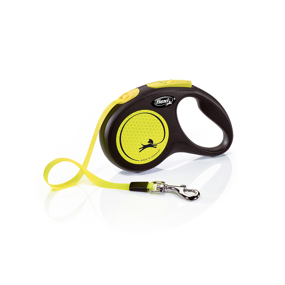 foto del prodotto guinzaglio flexi new neon 5 m s fino a 15 kg