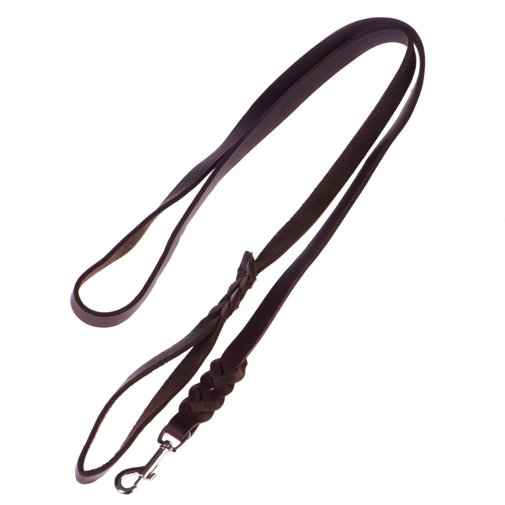 foto del prodotto guinzaglio heim treccia brown l 2 m x h 1,8 cm