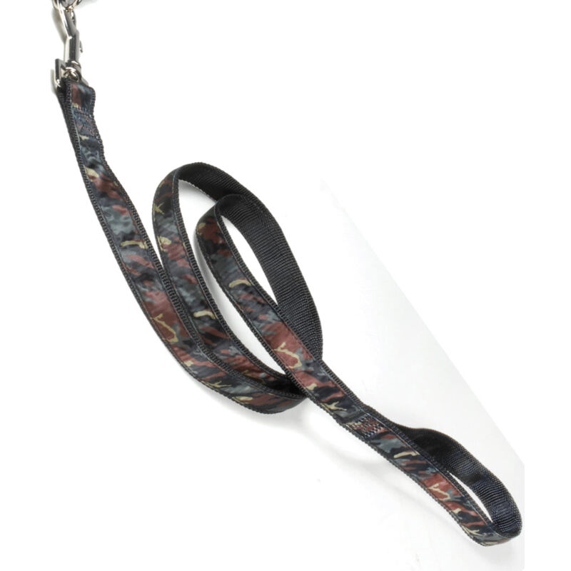 foto del prodotto guinzaglio in nylon camouflage con moschettone in metallo per cani 120 x 1,5 cm guinzaglio