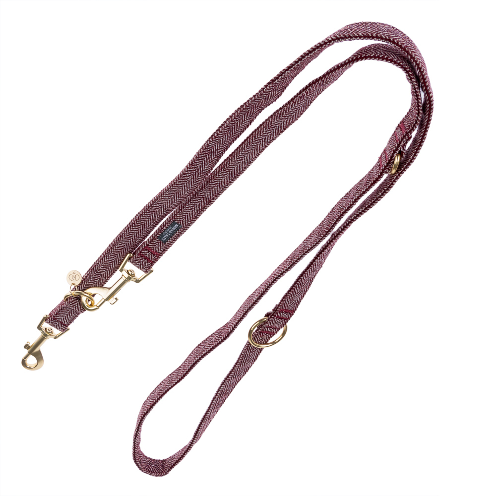 foto del prodotto guinzaglio nomad tales calma, borgogna l 200 cm x h 20 mm
