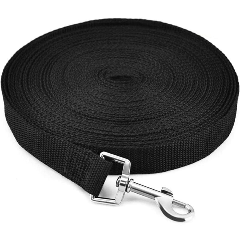 foto del prodotto guinzaglio per addestramento cani da 30 m, guinzaglio lungo per cani, manico imbottito in nylon, cinghia lunga per cani, gatti, animali domestici,