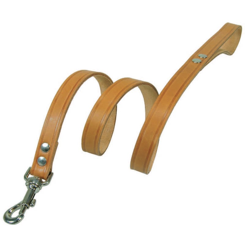 foto del prodotto guinzaglio per cani cuoio extra naturale spessore mm.2 cm.110x2 cuoio naturale