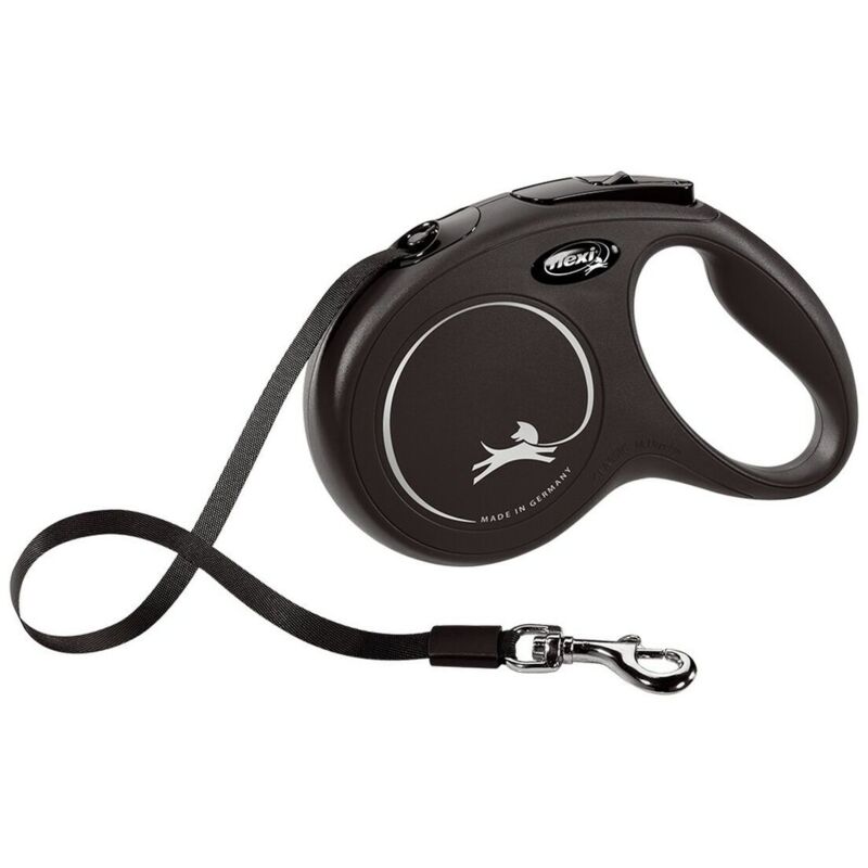 foto del prodotto guinzaglio per cani flexi new classic 3m nero taglia xs
