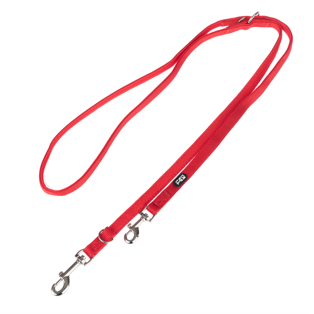 foto del prodotto guinzaglio per cani in maglia tiaki, rosso 200 cm di lunghezza, 15 mm di larghezza