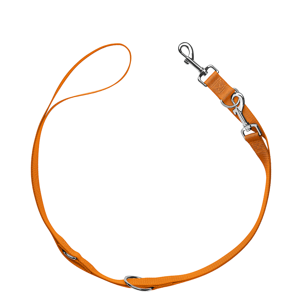 foto del prodotto guinzaglio regolabile hunter london arancione l 2 m x h 1 cm
