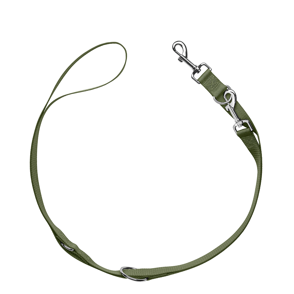 foto del prodotto guinzaglio regolabile hunter london verde oliva l 2 m x h 1,5 cm