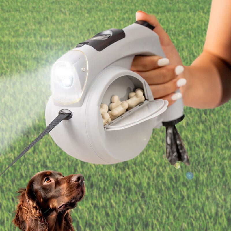 foto del prodotto guinzaglio retrattile per cani 6 in 1 leashic innovagoods