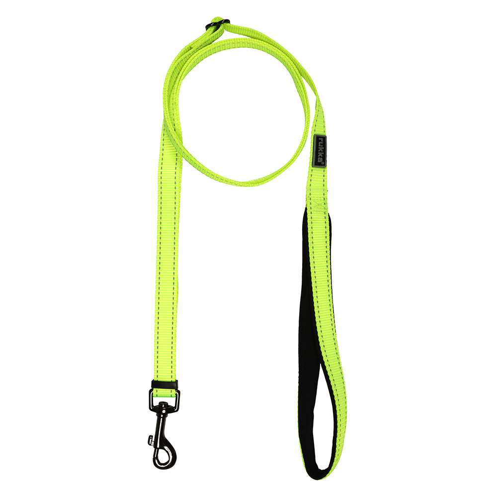 foto del prodotto guinzaglio rukka bliss neon giallo fluo l 2 m x h 2 cm