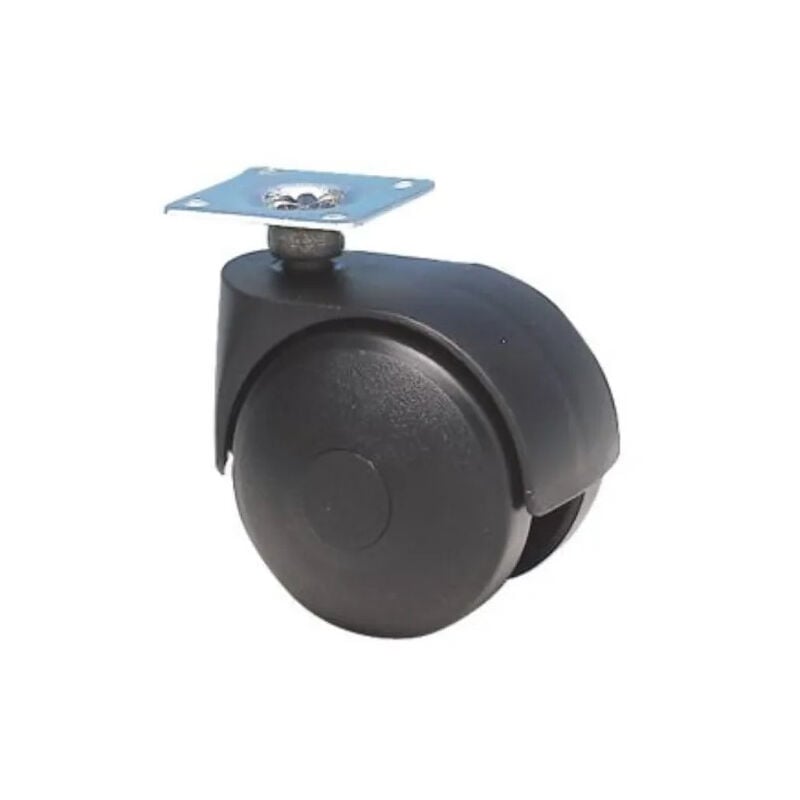 foto del prodotto guitel rotella twiny d. 40 mm con piastra girevole, altezza 56 mm