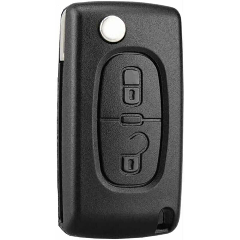 immagine 0 del prodotto guscio chiave a 2 pulsanti compatibile ce0523 pieghevole a scatto per peugeot 207 307 308 407 408 3008 5008 citroen c2 c3 c4 c5 c6 c8 2 pulsanti,