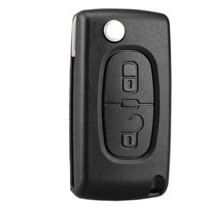 foto del prodotto guscio chiave a 2 pulsanti compatibile ce0536 chiave pieghevole a scatto per peugeot 207 307 308 407 408 3008 5008 citroen c2 c3 c4 c5 c6 c8 2