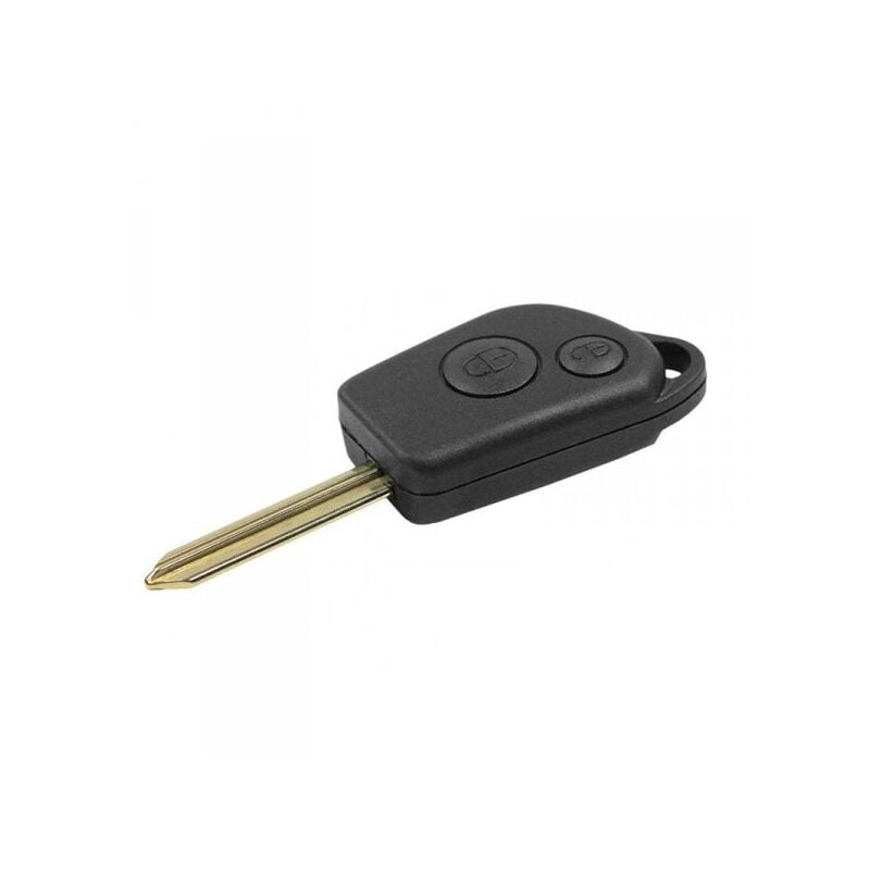 foto del prodotto guscio chiave telecomando 2 tasti con lama sx9 batteria su circuito senza transponder per peugeot citroen c1 c2 c3 c4 c5 zx xantia xsara picasso