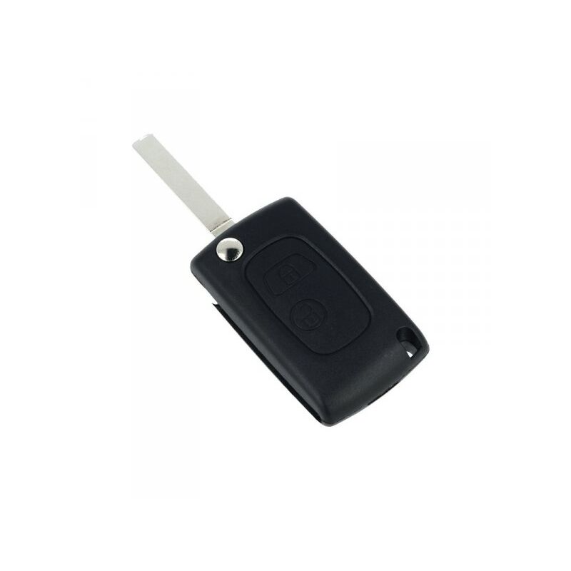 foto del prodotto guscio chiave telecomando 2 tasti con lama va2 batteria su circuito senza transponder per peugeot citroen berlingo fiat scudo