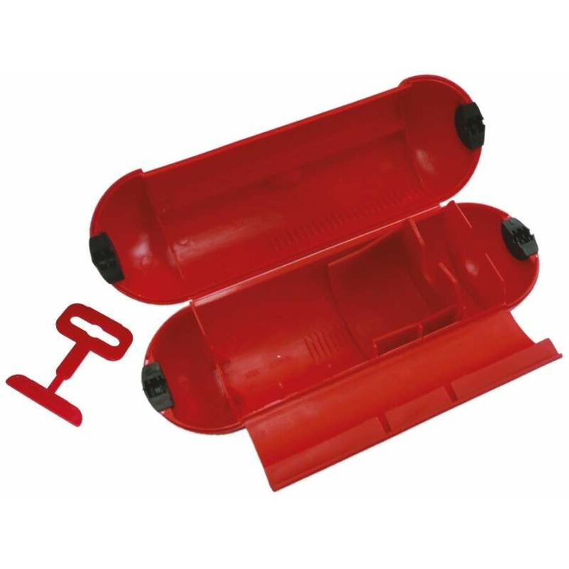 foto del prodotto guscio protezione giunzione spina rosso, sicuro e pratico poly pool