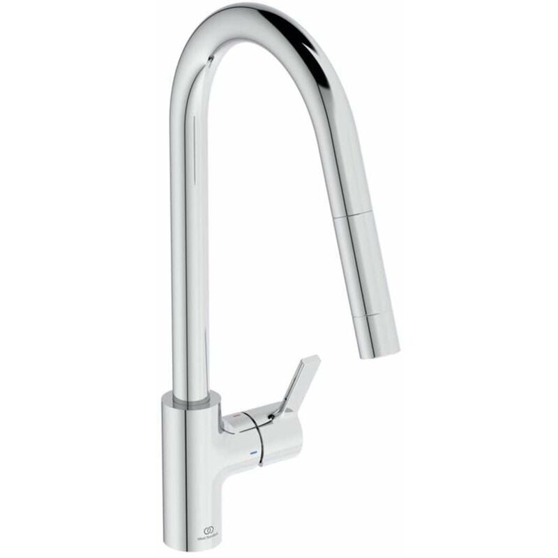 foto del prodotto gusto miscelatore da lavello con bocca di erogazione estraibile, cromo bd414aa ideal standard