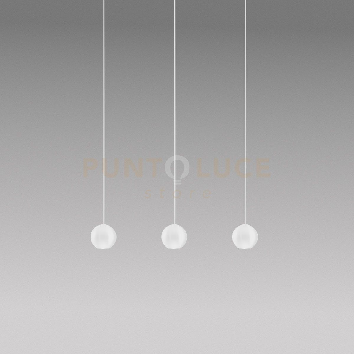 foto del prodotto guya s 3 sospensione 3 luci a led lineare 3000k 1525lm 24w bianco