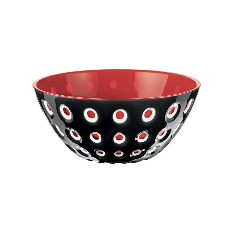 foto del prodotto guzzini ciotola le murrine nera bianca rossa 20 cm accessori casa tavola cucina