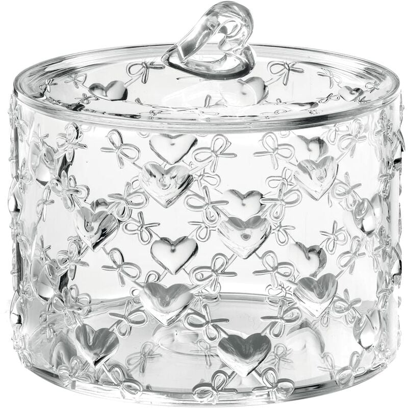 foto del prodotto guzzini contenitore grande con coperchio love, trasparente, 15.7 x h14 cm