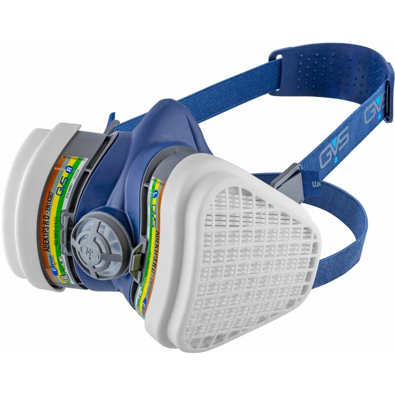 foto del prodotto gvs spr490 maschera elipse con filtri sostituibili abek1p3 per gas, vapori, acidi, ammoniaca e polveri, s m