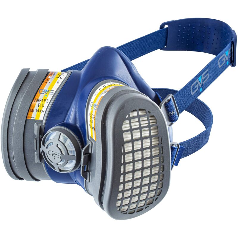 foto del prodotto gvs spr580 maschera elipse con filtri sostituibili abe1p3 per gas organici, inorganici e polveri, s m