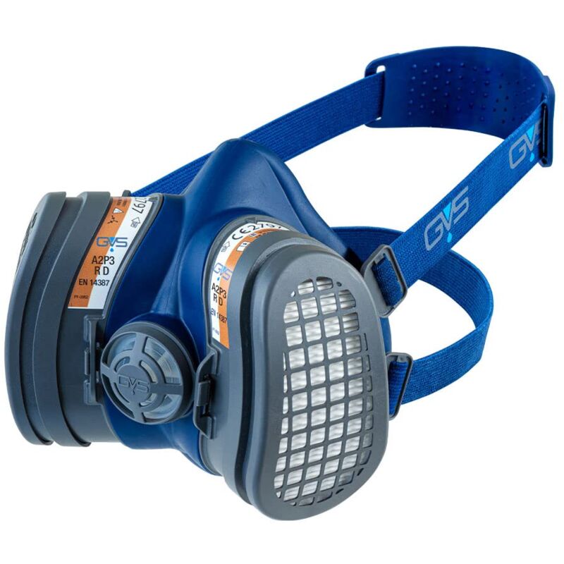 foto del prodotto gvs spr668 maschera elipse low profile con filtri a2p3 per gas e vapori organici sino a 5000 ppm e polveri, s m