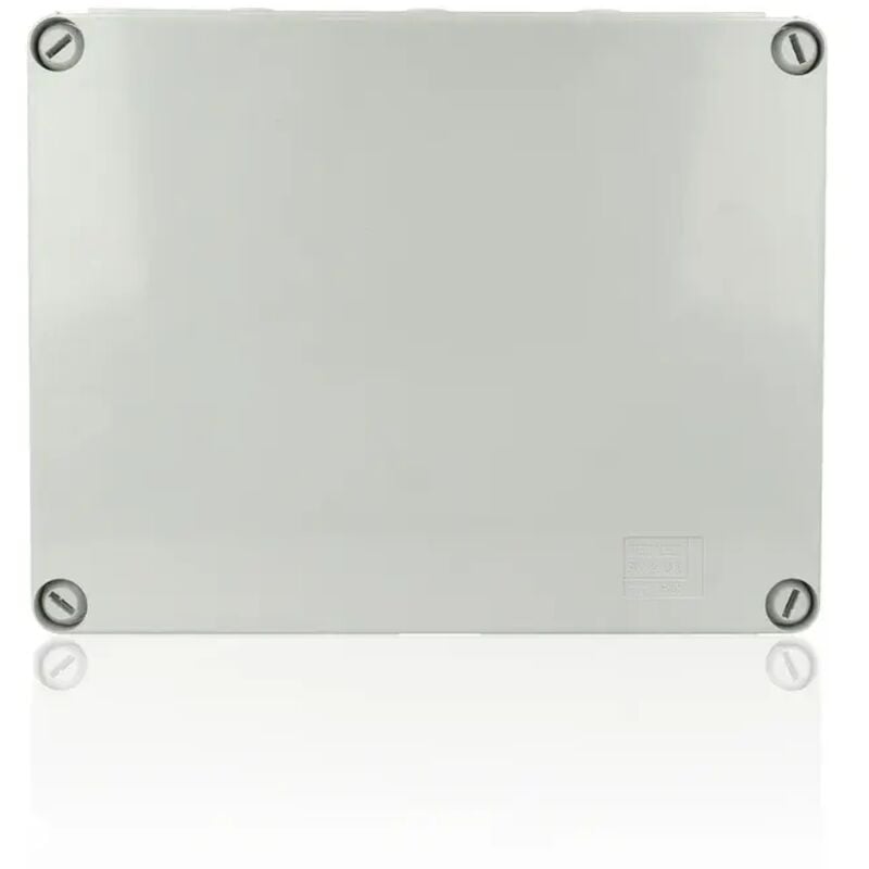 foto del prodotto gw44008 scatola di derivazione con coperchio a vite ip55 dim. int. 240x190x90 pareti con passacavi grigio gewiss