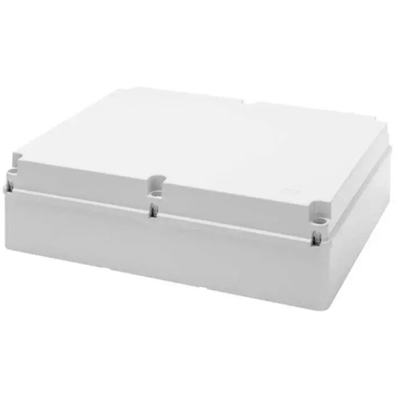 foto del prodotto gw44211 cassetta di derivazione con coperchio basso a vite ip56 dimensioni interne 460x380x120 pareti lisce grigio ral 7035 gewiss