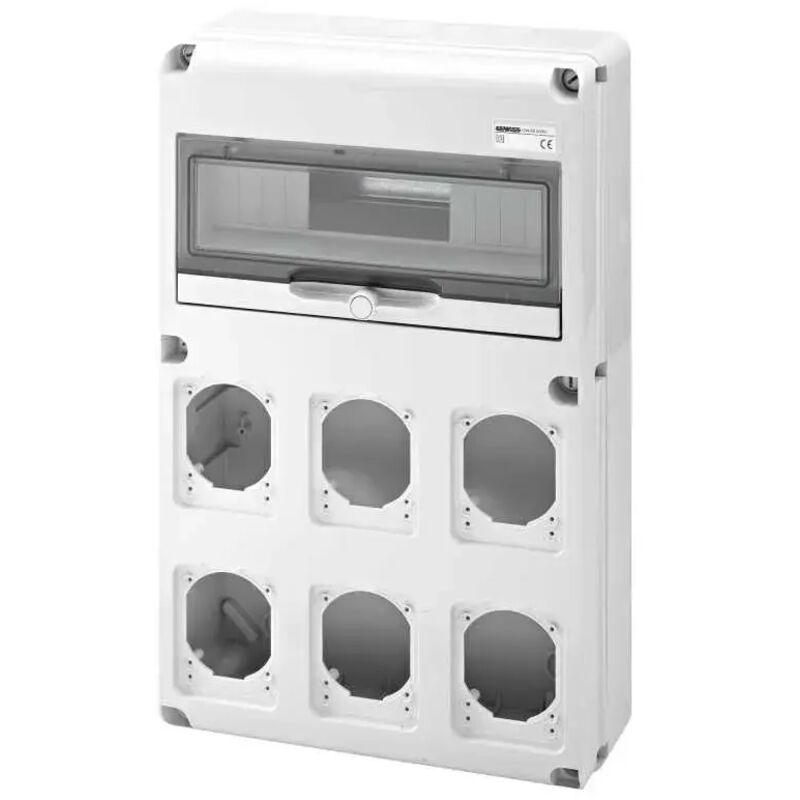 foto del prodotto gw68008n q din 14 moduli, 6 flange iec 309 16 32a ip44 67 ip65 gewiss